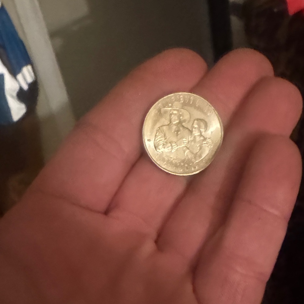 Gold-Toned Commemorative Coin Art